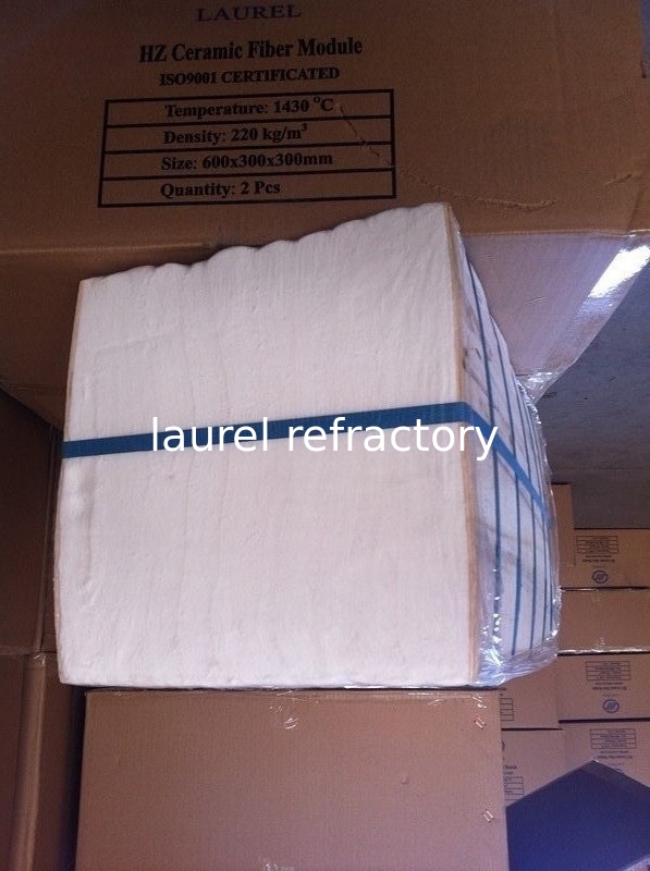 Thermal Insulation Heat Resistant Ceramic Fiber Modules 300Mm For Fireproof Lining